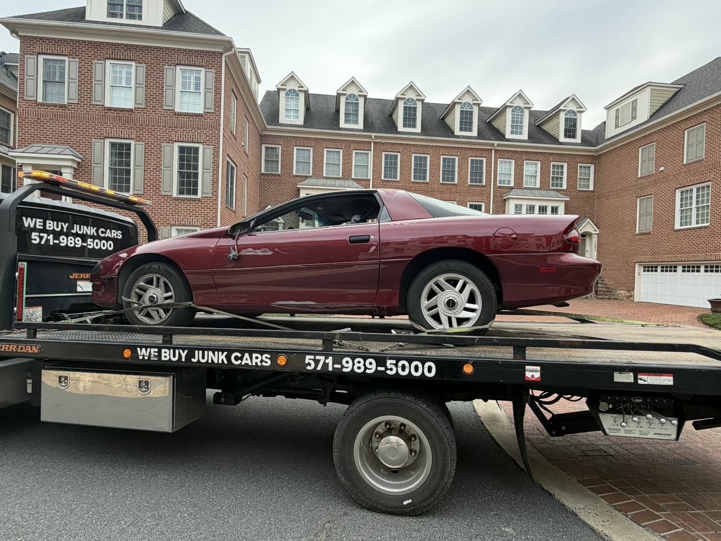 Dalo Auto Recycling townhome pickup in Alexandria, VA