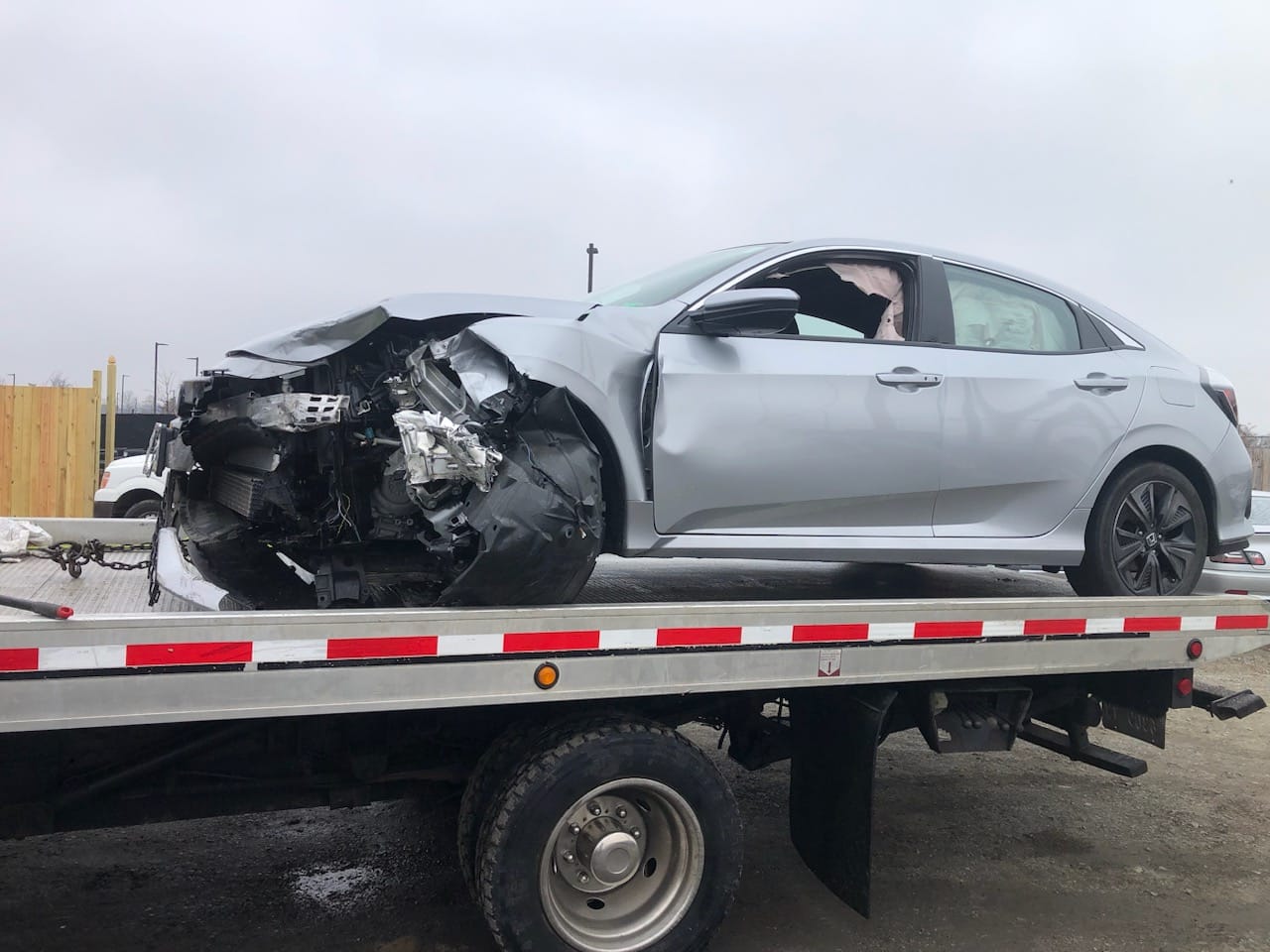 Dalo Auto Recycling damaged vehicle pickup in Fairfax County, VA
