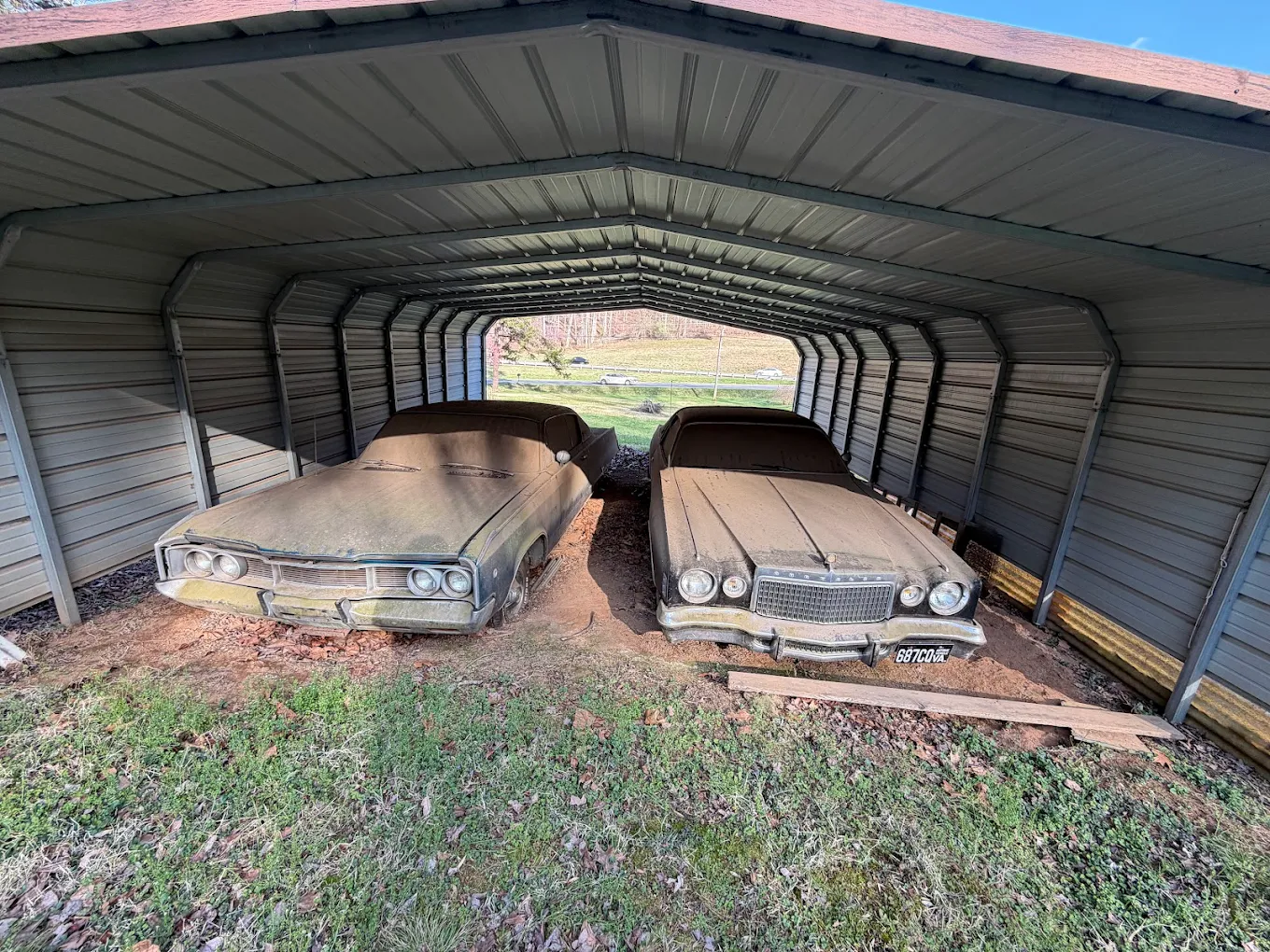 Older vehicles sitting for years on private property in Virginia